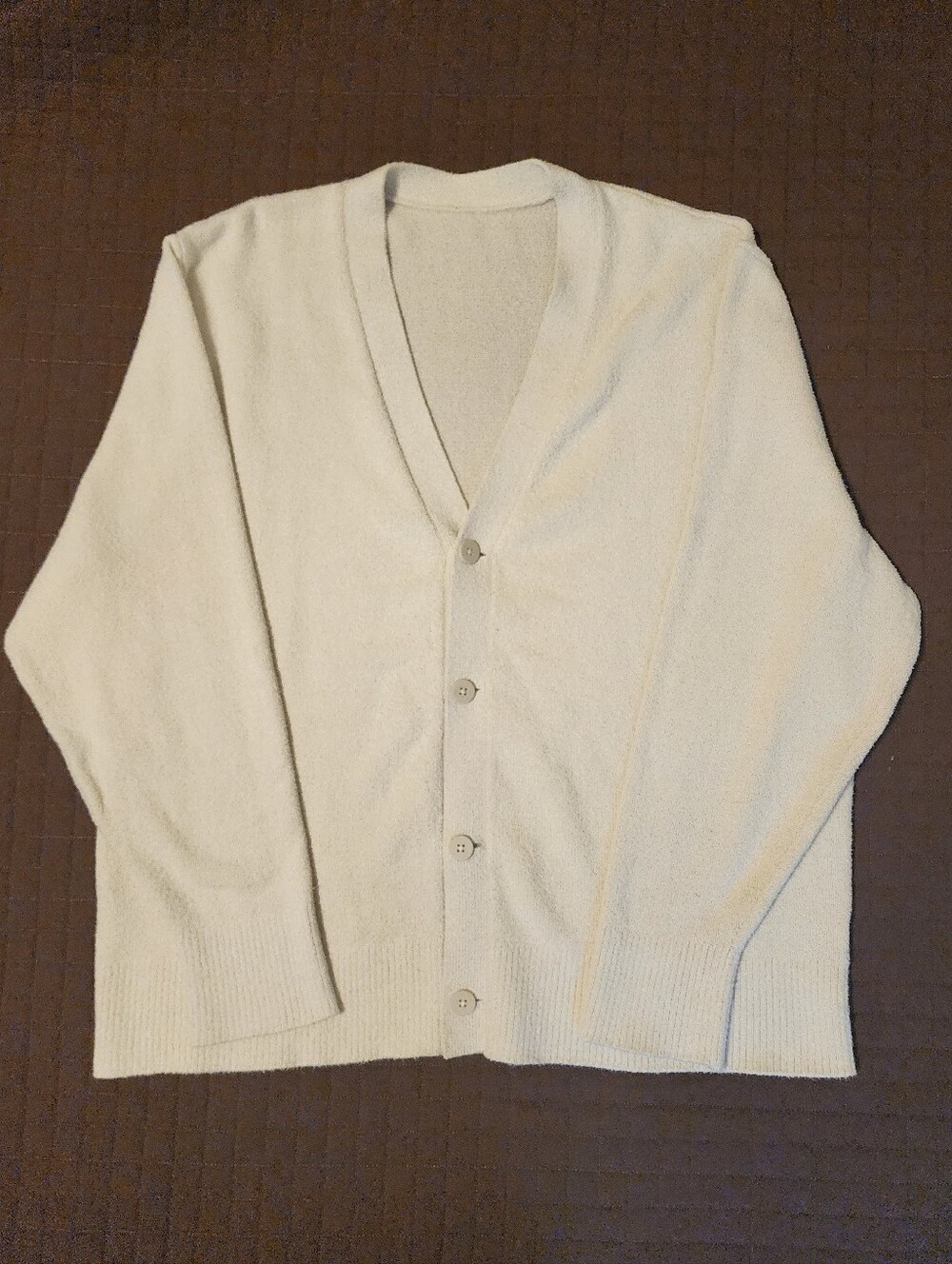 Lululemon Men's Merino Wool-Blend Cardigan XL Natural Ivory